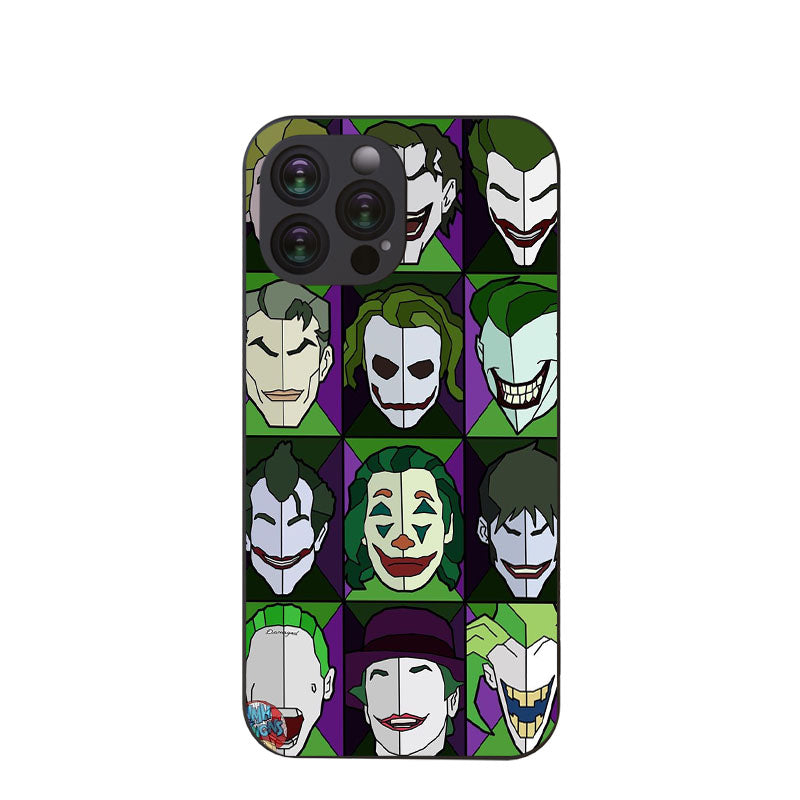 Light Gray Unique Joker Pattern Unique iPhone Case