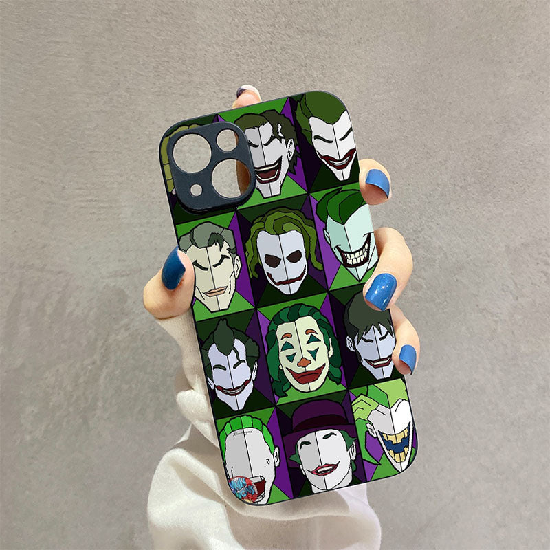 Dark Gray Unique Joker Pattern Unique iPhone Case