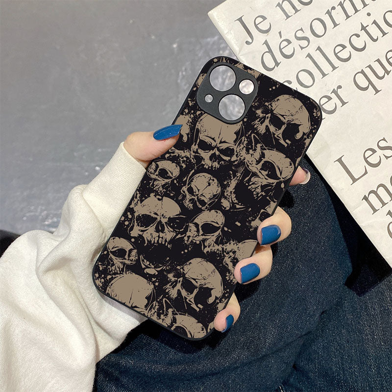 Light Slate Gray Darkness Skeleton Cool iphone Case