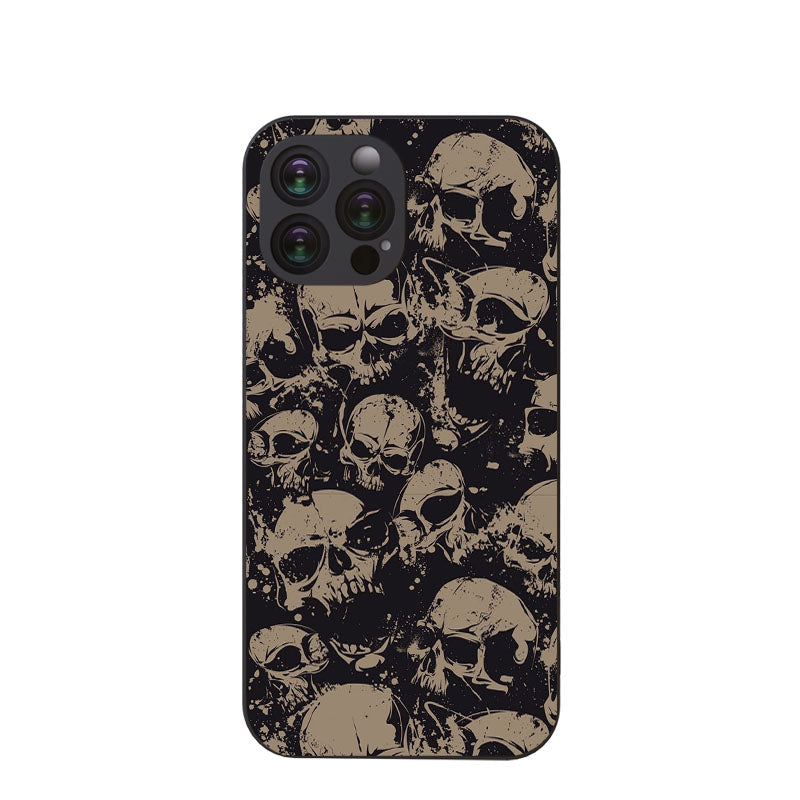 Rosy Brown Darkness Skeleton Cool iphone Case