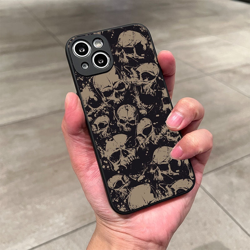 Rosy Brown Darkness Skeleton Cool iphone Case