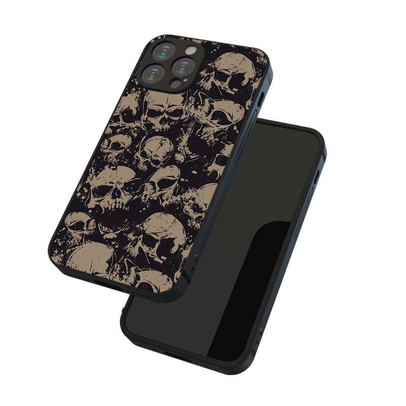 Dark Slate Gray Darkness Skeleton Cool iphone Case