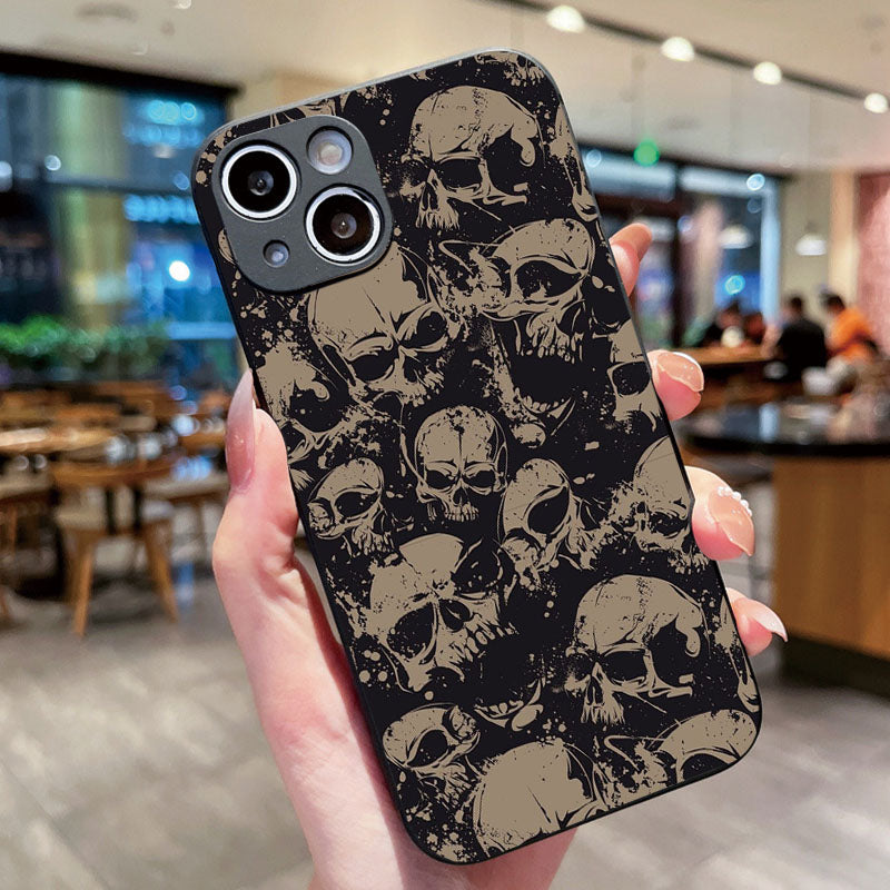 Rosy Brown Darkness Skeleton Cool iphone Case