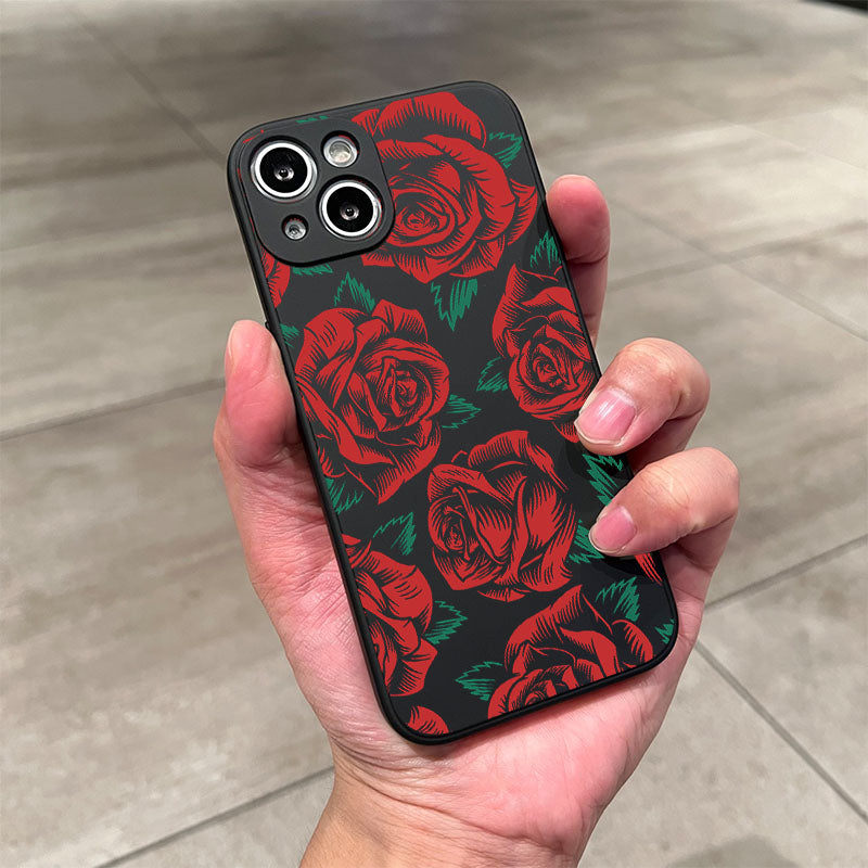 Rosy Brown Cute Roses iPhone Case