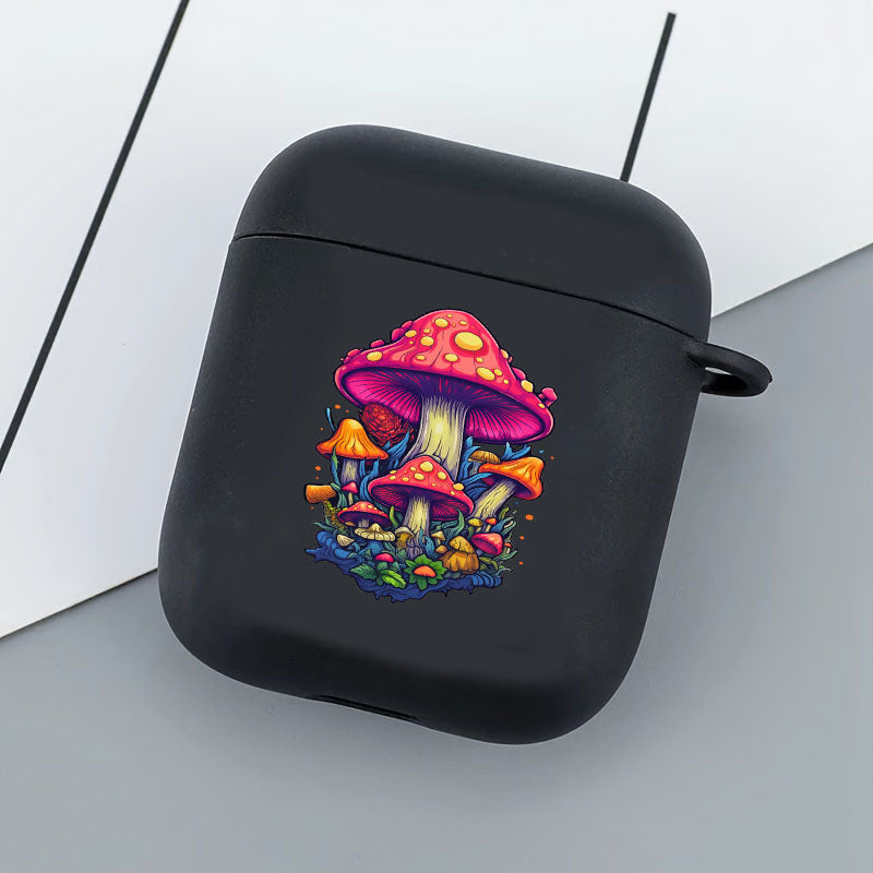 Gray Mushroom Airpod Case