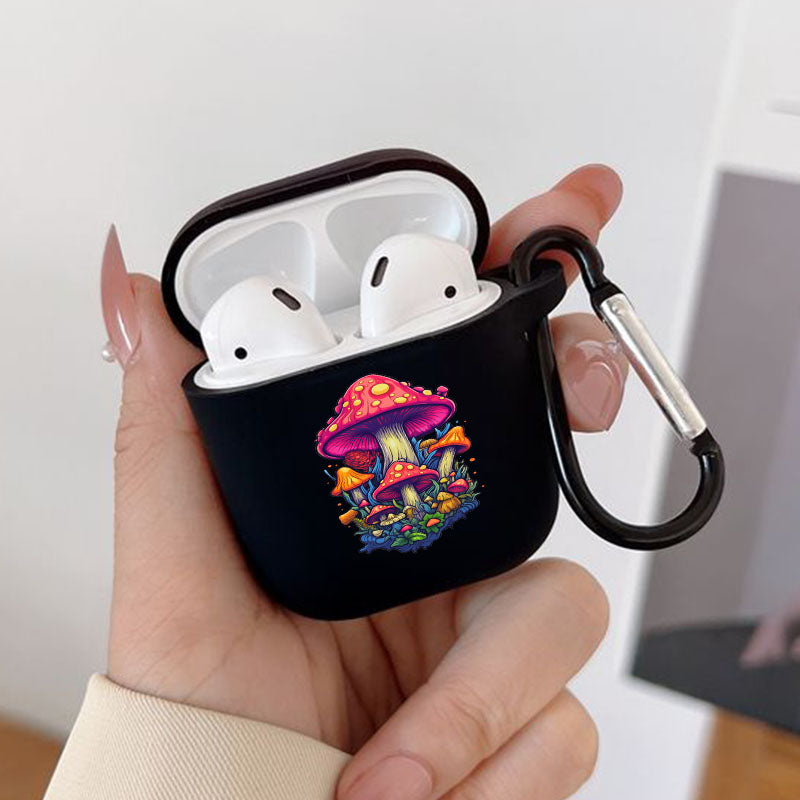 Gray Mushroom Airpod Case