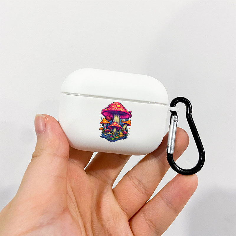 Light Gray Mushroom Airpod Case