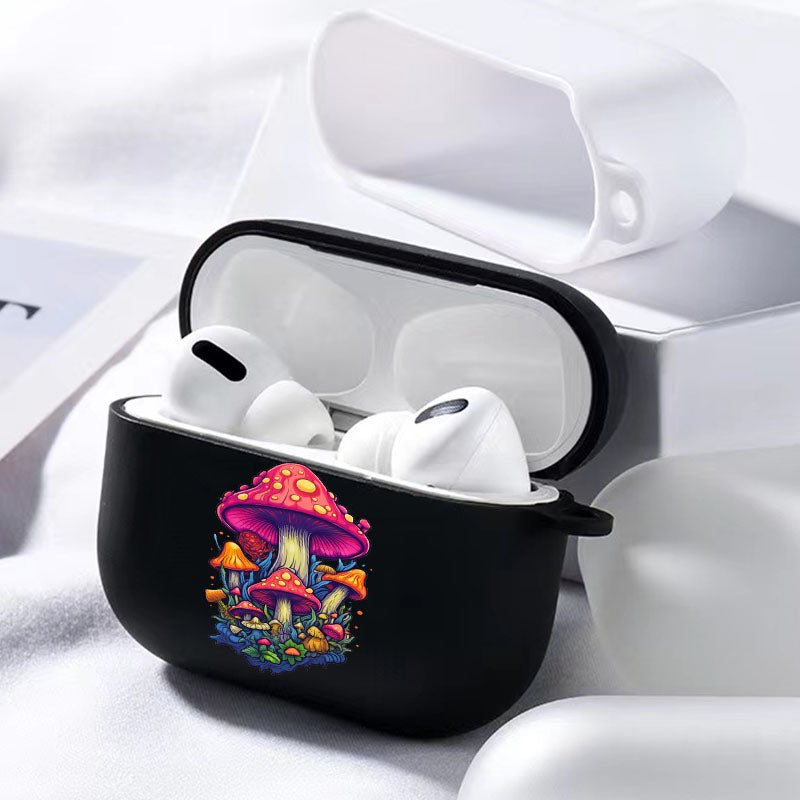 Light Gray Mushroom Airpod Case