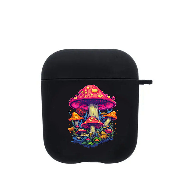 Black Mushroom Airpod Case