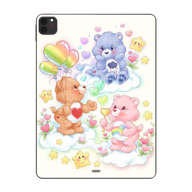 Beige Cute Bear Shockproof  iPad Case