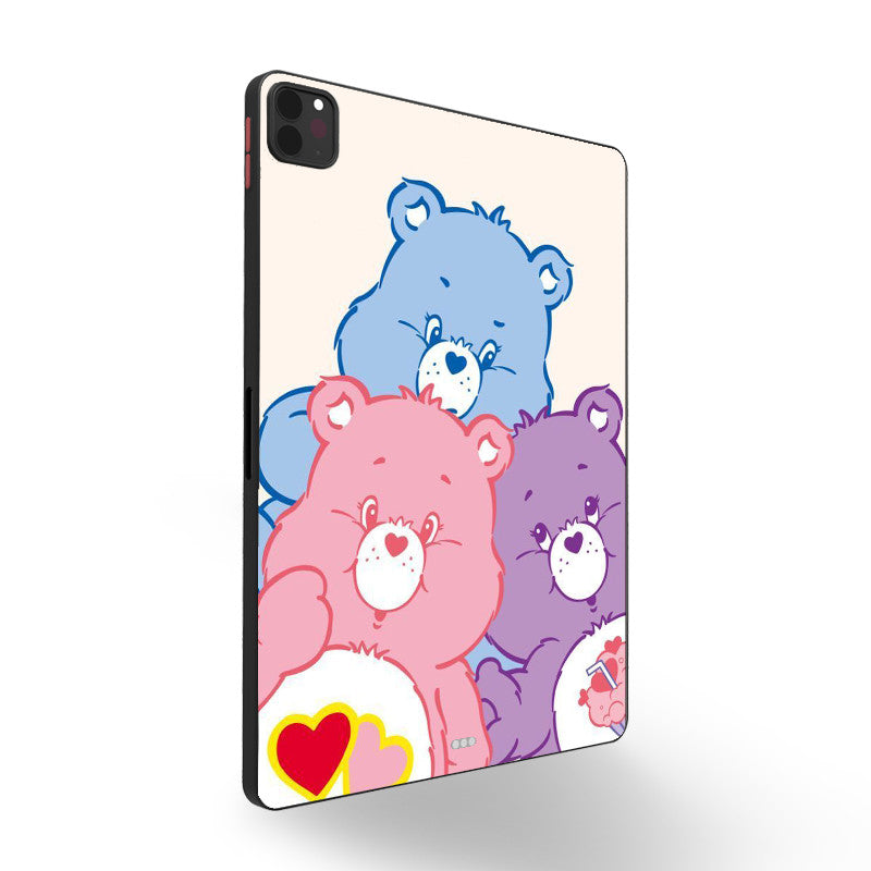 Light Gray Cute Bear iPad Case