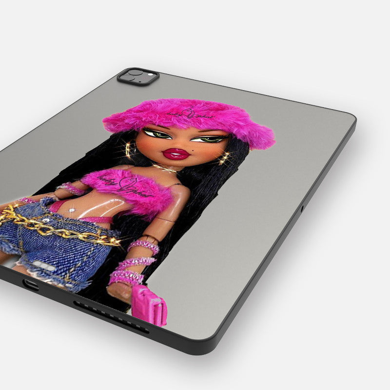 Lavender Fashion Girl iPad Case