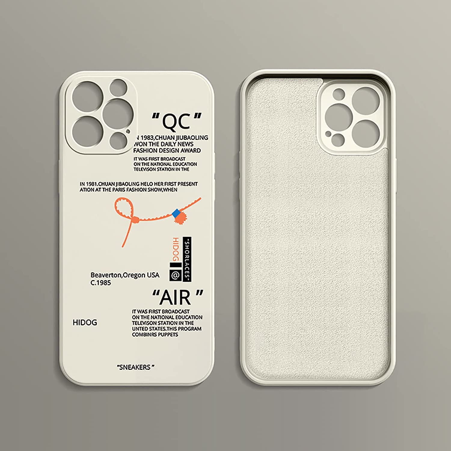 Gray Anti-Slip, Anti-Fingerprint iPhone Case