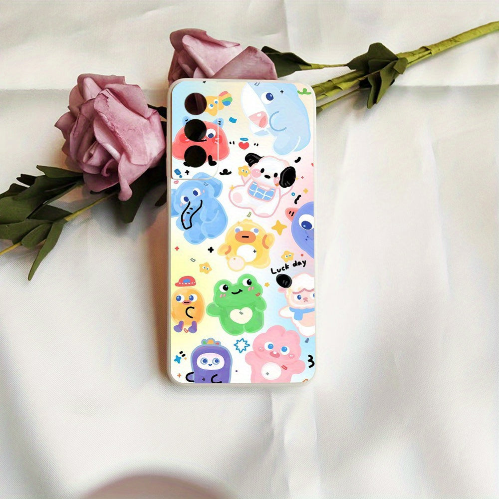 Light Gray Cute Cartoon Animal Samsung Case