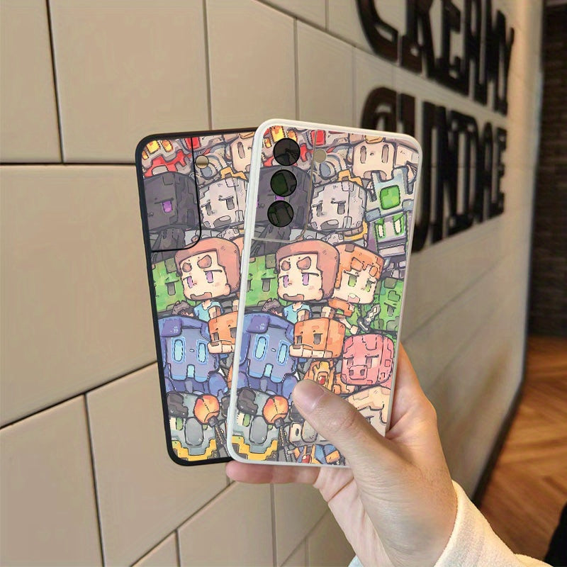 Rosy Brown Cute Cartoon Character Samsung Case