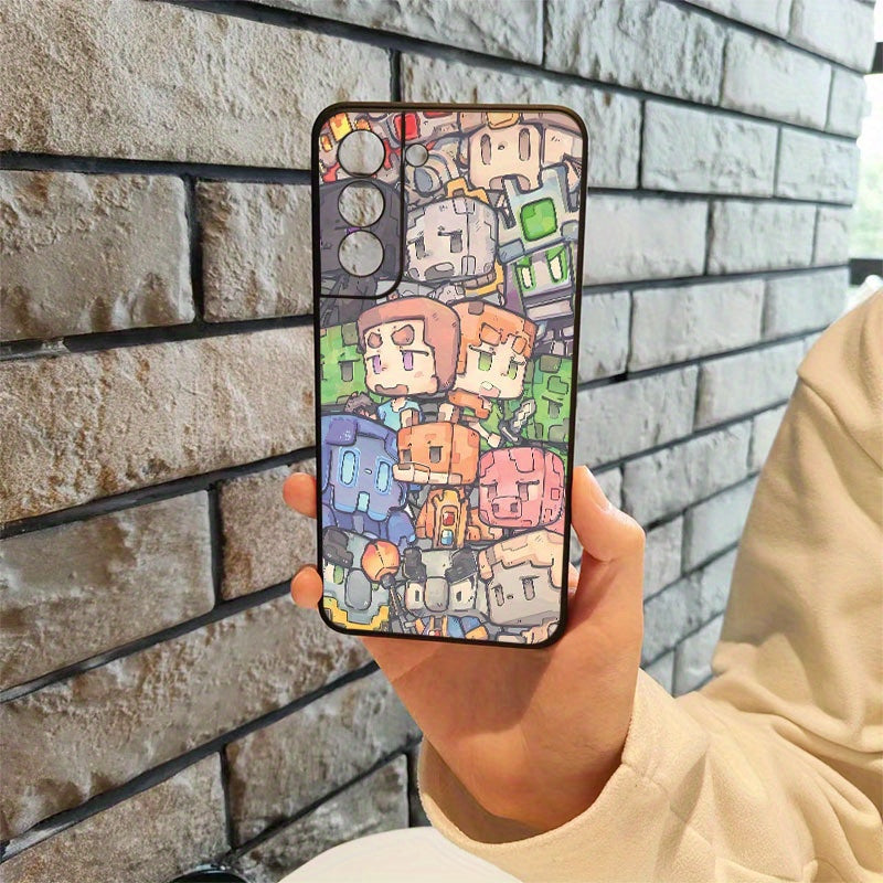 Rosy Brown Cute Cartoon Character Samsung Case