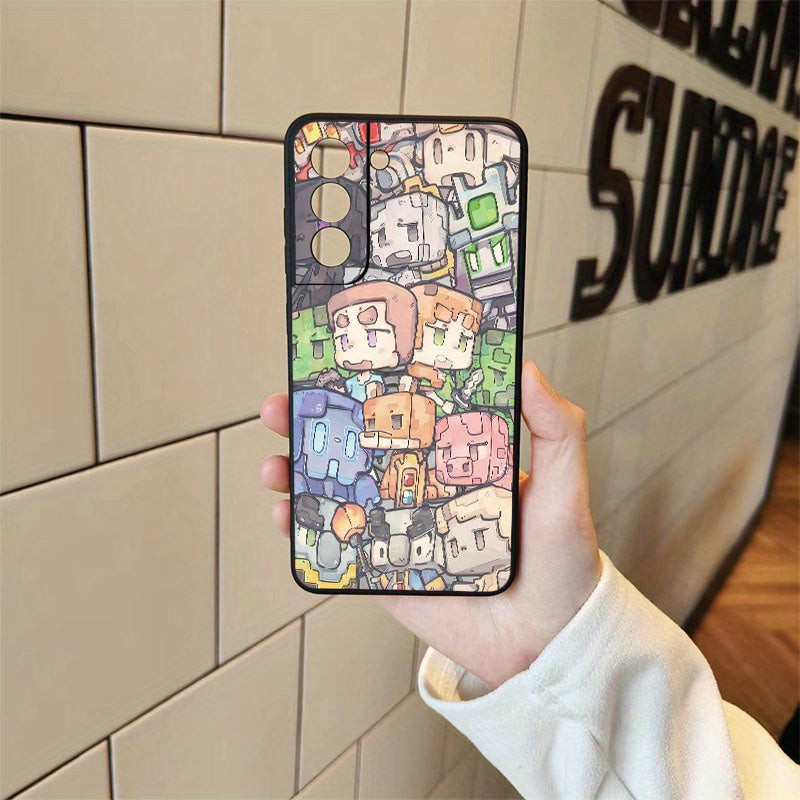 Rosy Brown Cute Cartoon Character Samsung Case