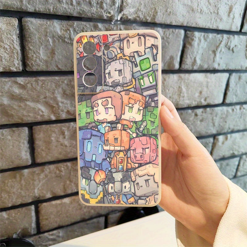 Rosy Brown Cute Cartoon Character Samsung Case