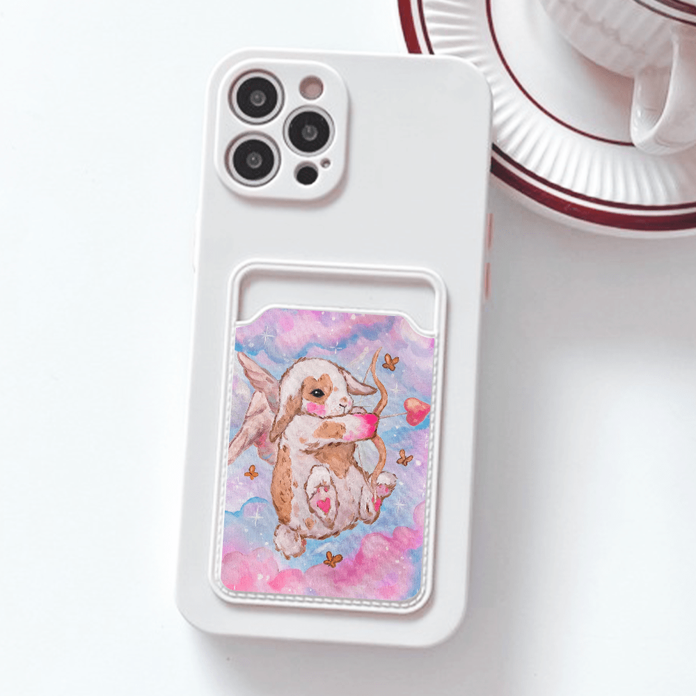 Lavender Pink Cute Rabbit Pattern iPhone Case