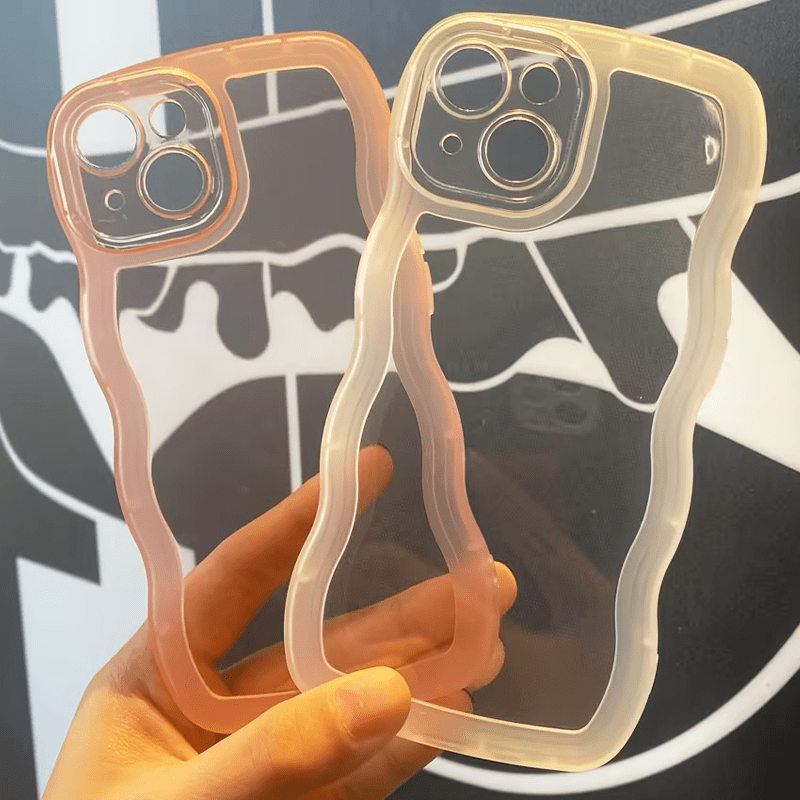 Dim Gray Anti-Fall Clear iPhone Case