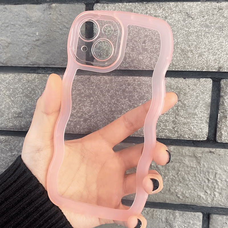 Tan Anti-Fall Clear iPhone Case