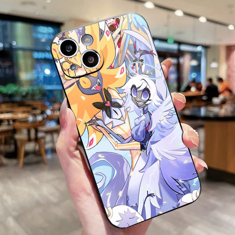 Gray Cute Cartoon Girl iPhone Case