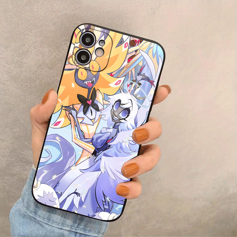 Gray Cute Cartoon Girl iPhone Case