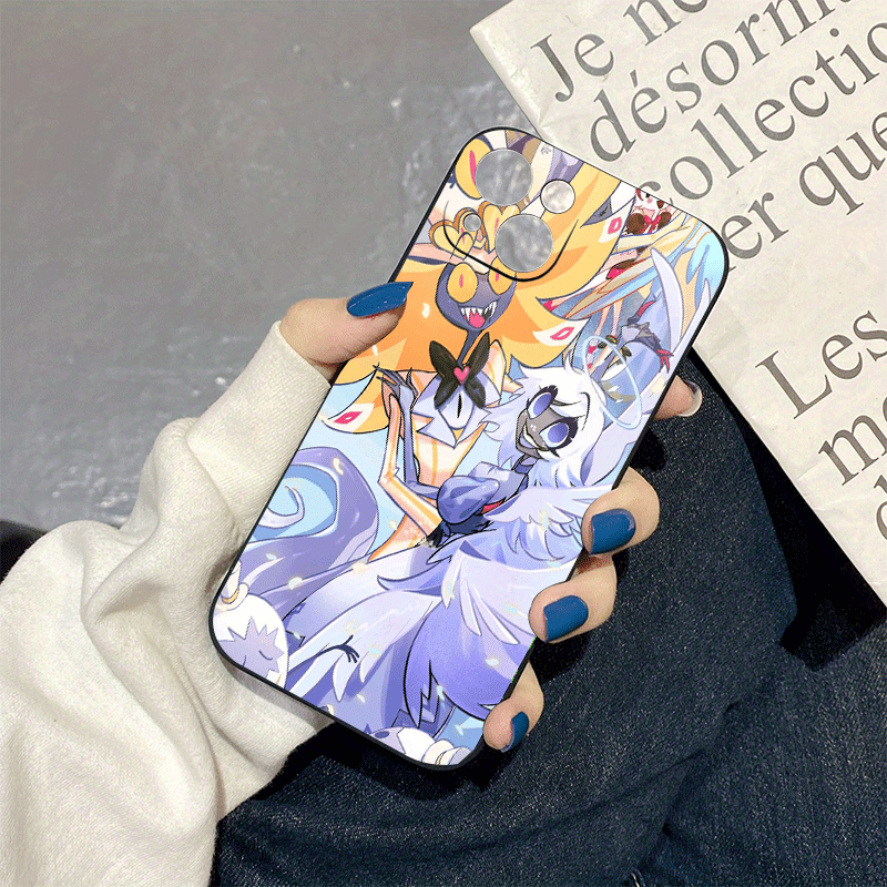 Gray Cute Cartoon Girl iPhone Case