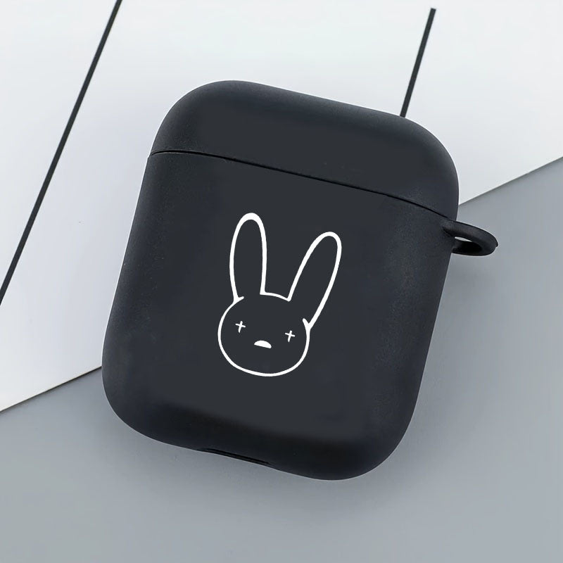 Gray Bad Bunny Airpod Case