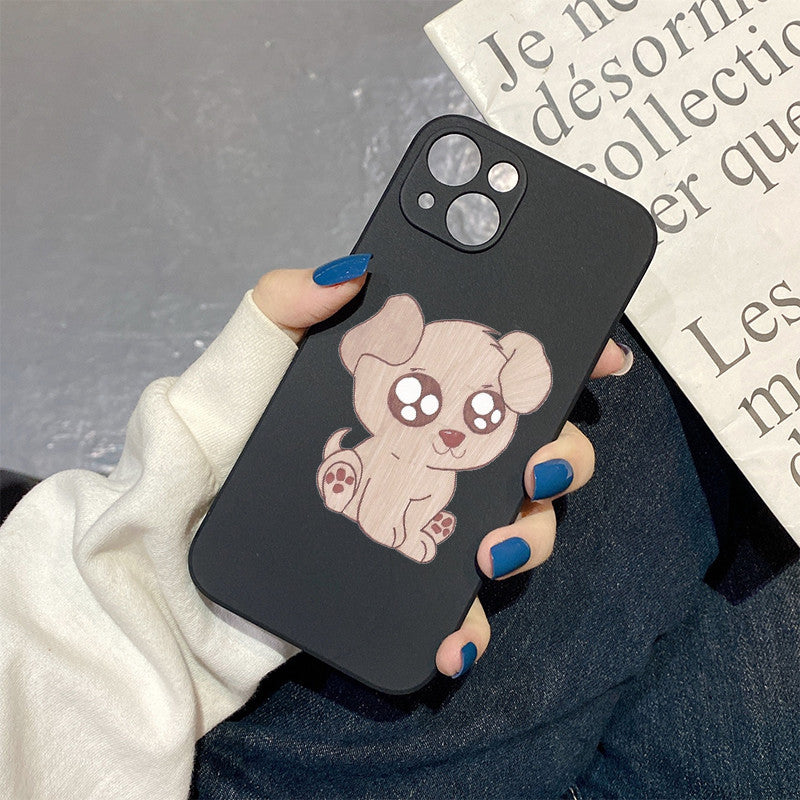 Gray Cute Dog Iphone Case