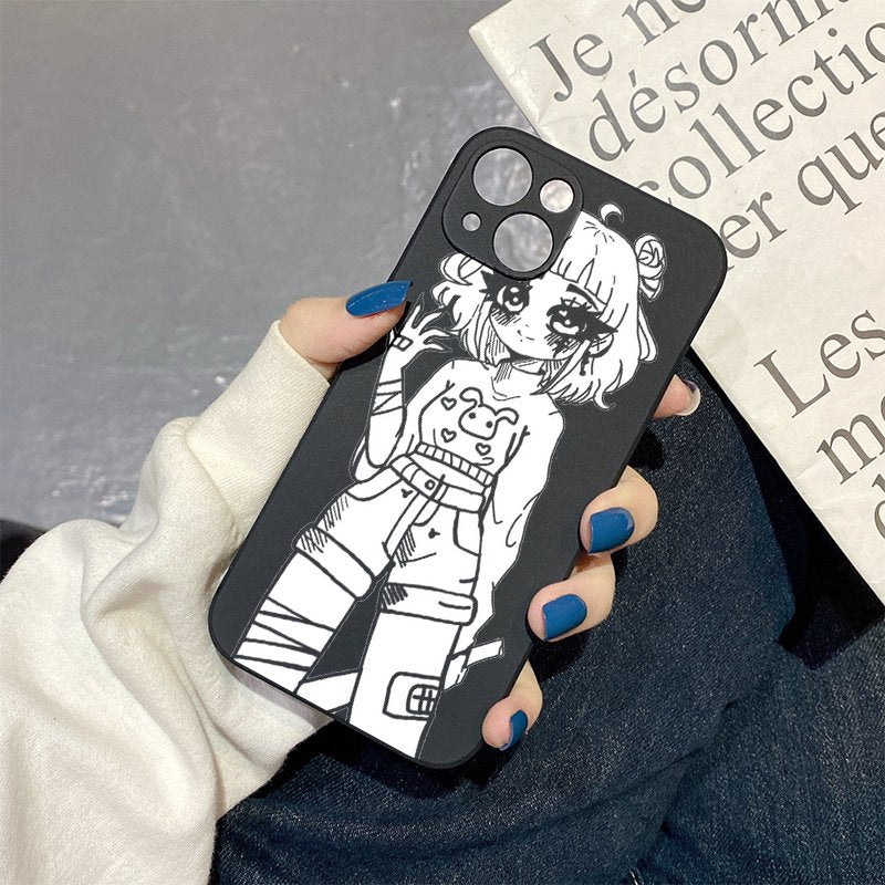 Gray Cool Girl Iphone Case