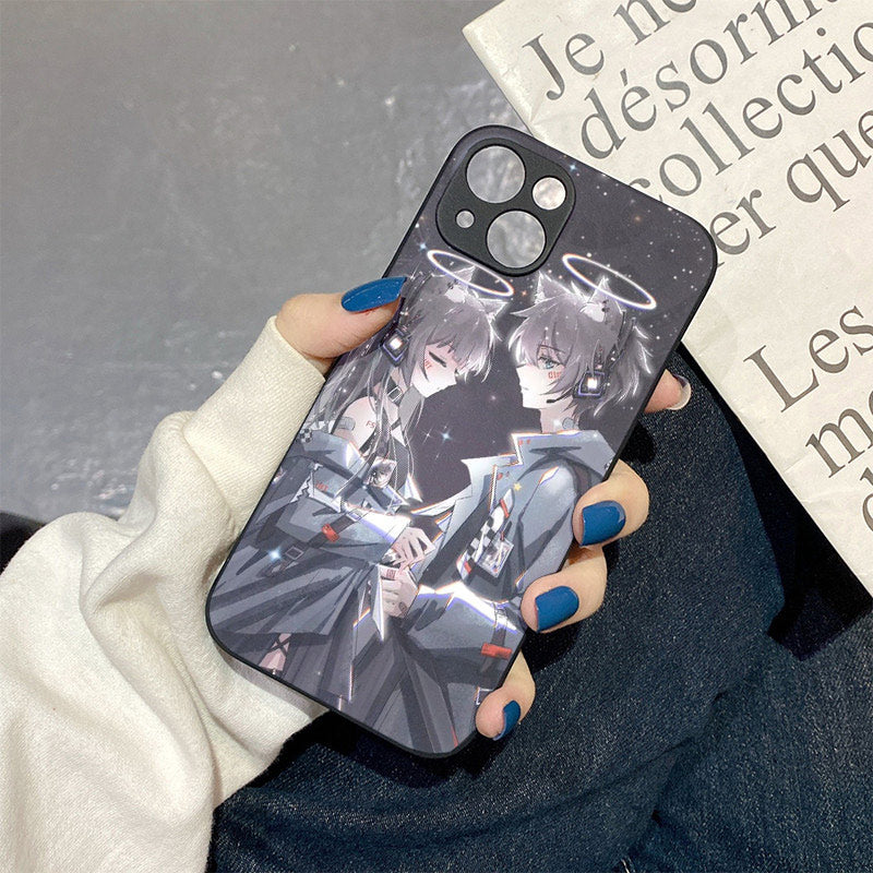 Light Slate Gray Anime Cute Iphone Case