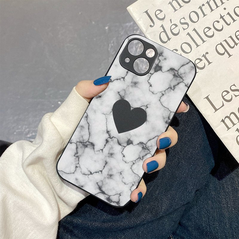 Gray Loving heart Iphone Case