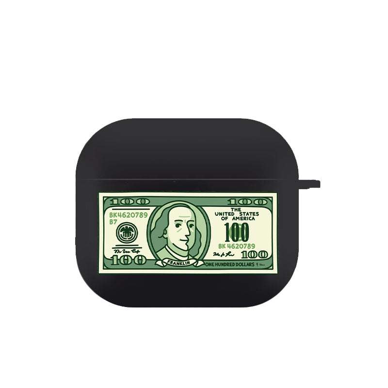 Dark Slate Gray Carton Dollar Airpod Case