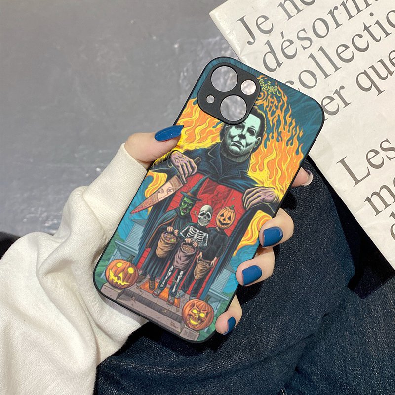 Light Slate Gray Horror Movie Iphone Case