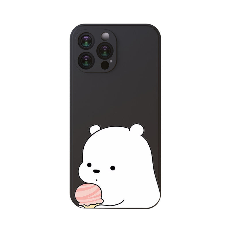 Dark Slate Gray Ice Bear Cute Iphone Case