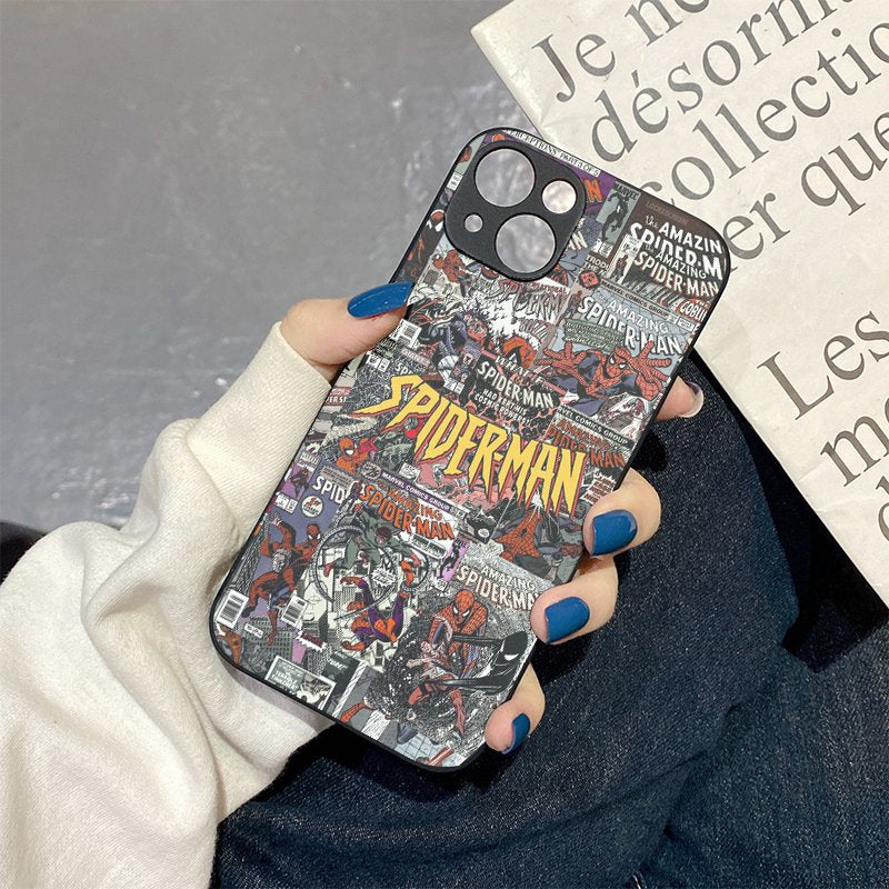 Light Slate Gray Cool Spider-Man Iphone Case