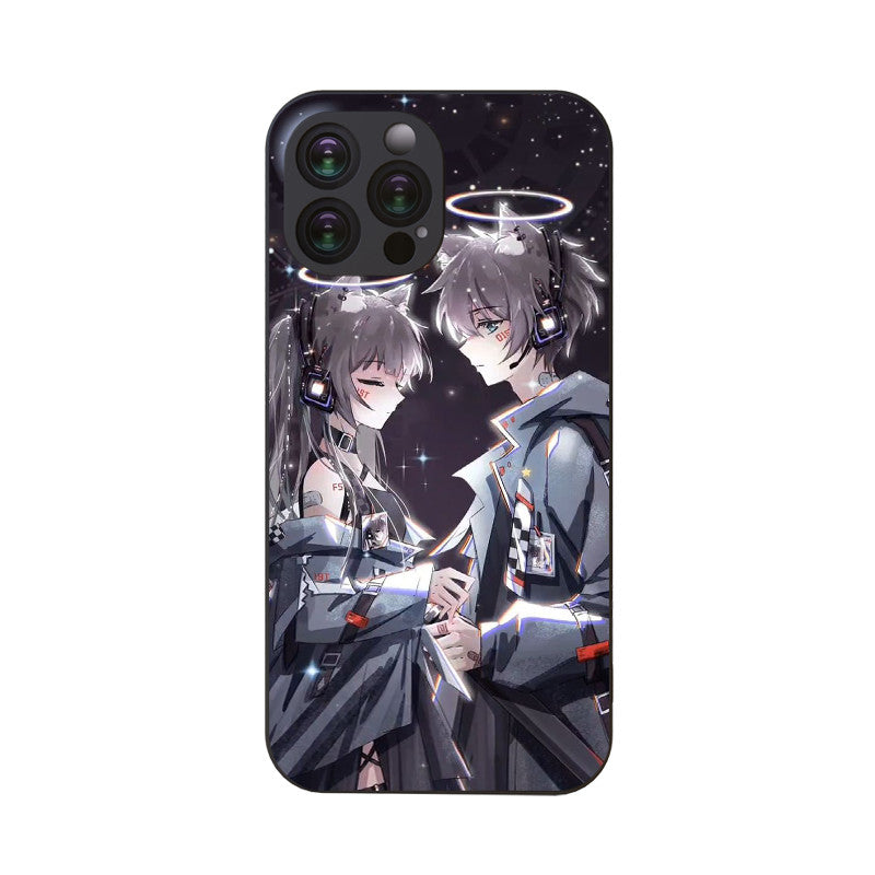 Dark Slate Gray Anime Cute Iphone Case