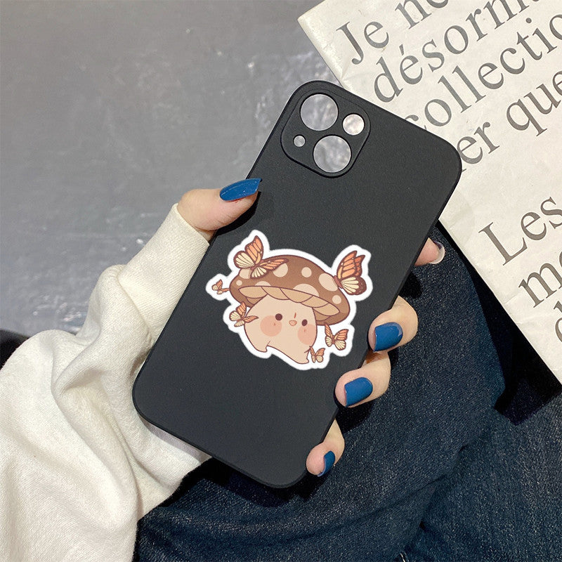 Gray Cute Mushroon Iphone Case