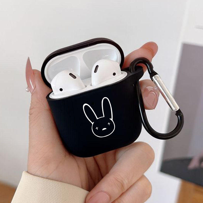 Gray Bad Bunny Airpod Case