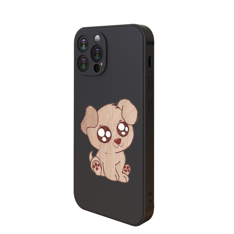 Dark Slate Gray Cute Dog Iphone Case