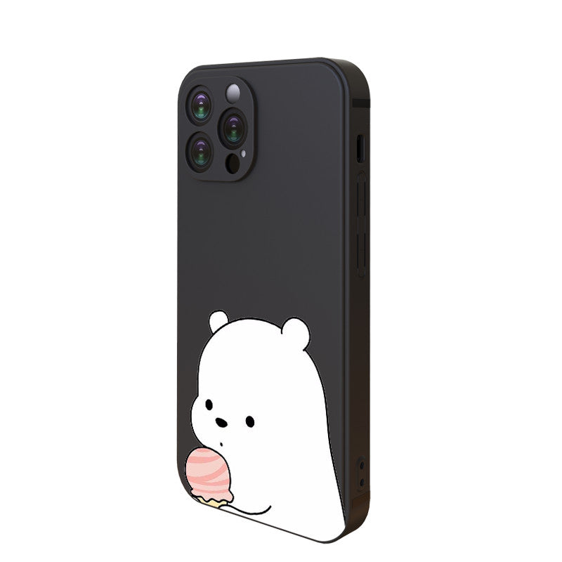 Dark Slate Gray Ice Bear Cute Iphone Case