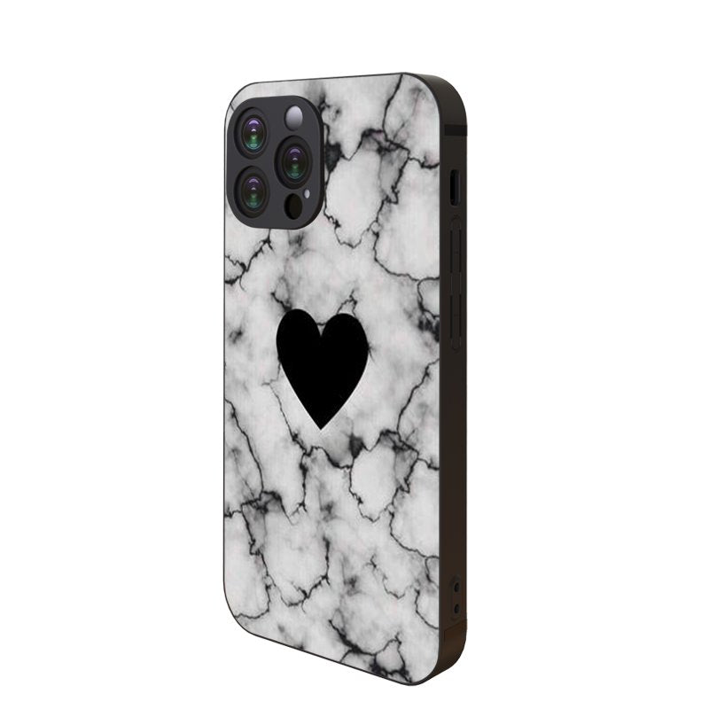 Gray Loving heart Iphone Case