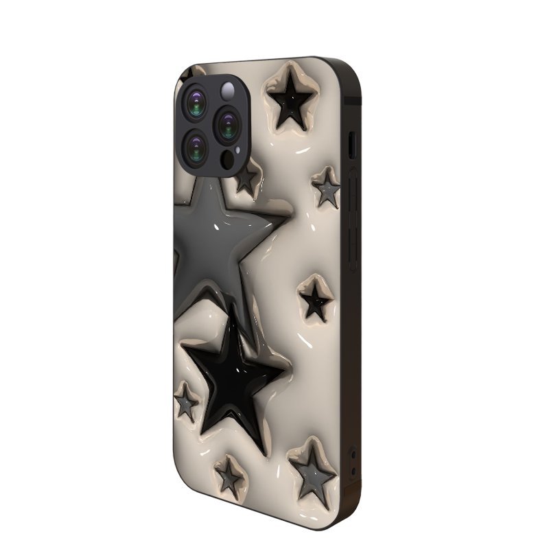 Dark Gray Star Iphone Case