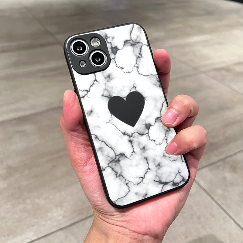 Rosy Brown Loving heart Iphone Case