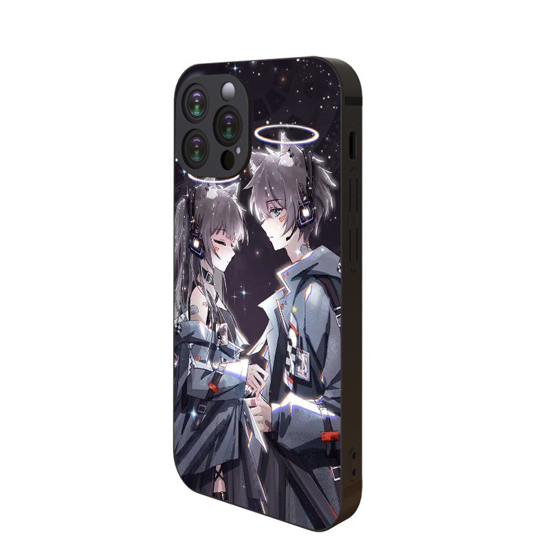 Dark Slate Gray Anime Cute Iphone Case