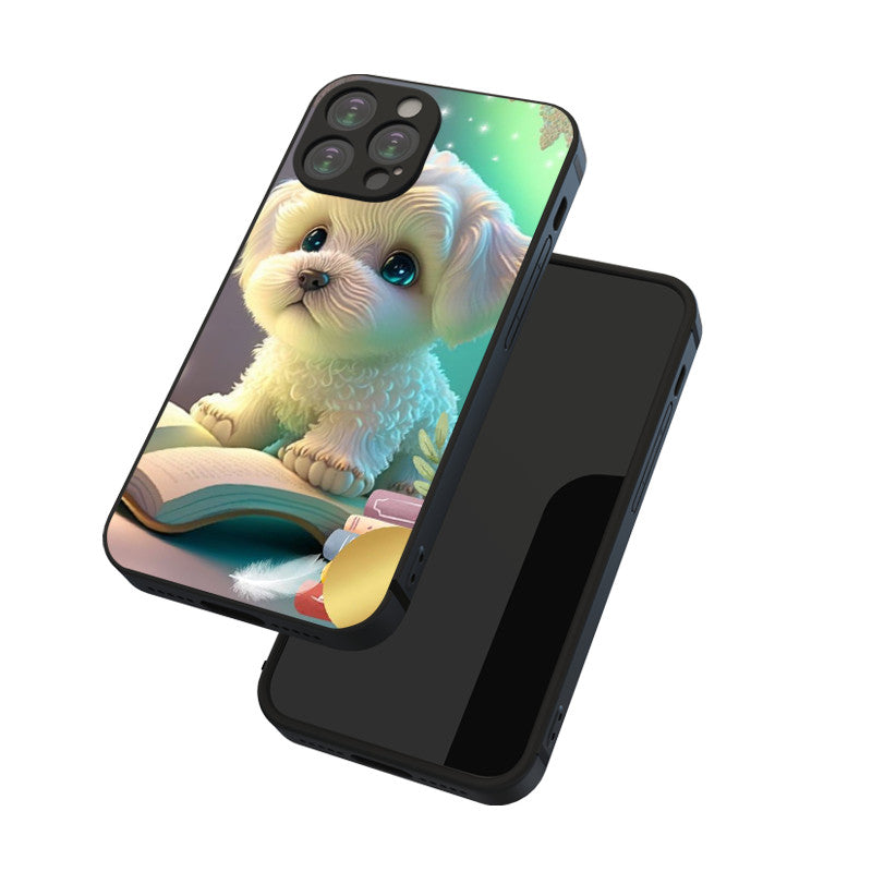 Tan Cute Puppy Dog Iphone Case