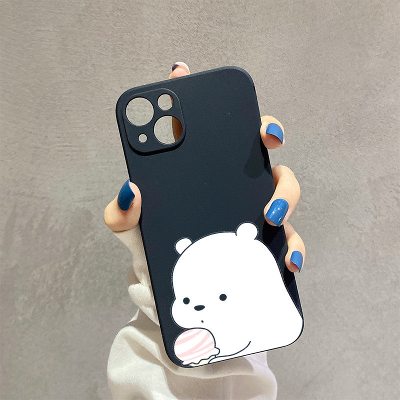 Dark Gray Ice Bear Cute Iphone Case