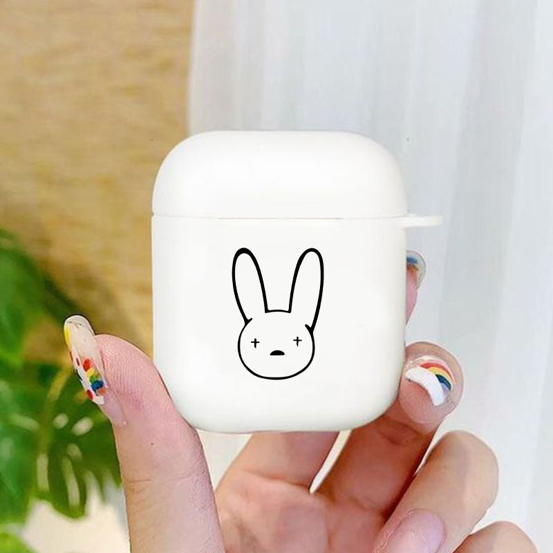 Light Gray Bad Bunny Airpod Case