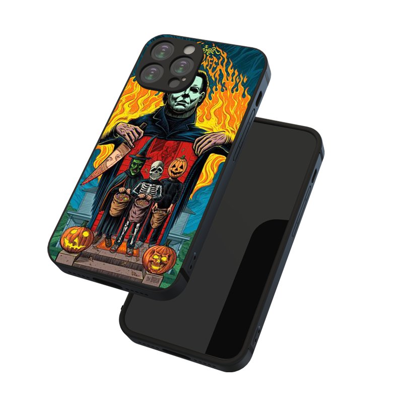 Dark Slate Gray Horror Movie Iphone Case